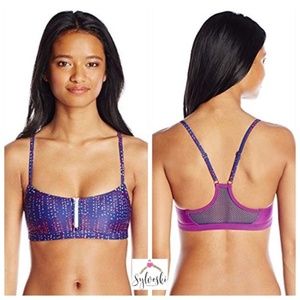 ROXY Sunset zipped Bikini top Fitness Sports Surf